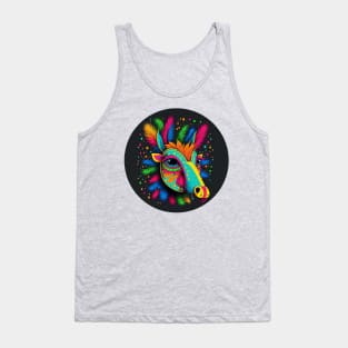 Llama's Party Mood:  Colorful and Joyful Tank Top